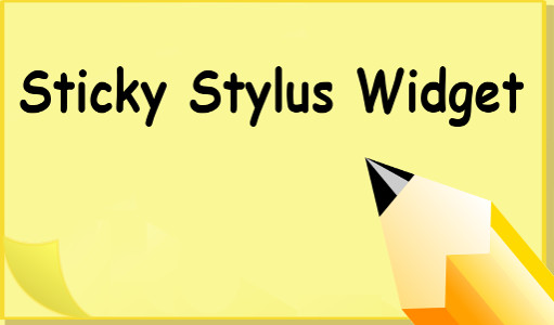 Sticky Stylus Widget
